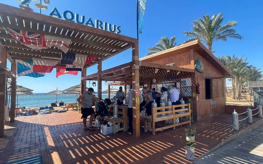 Aquarius Diving Club beach dive centre in Sharm El Sheikh, Egypt